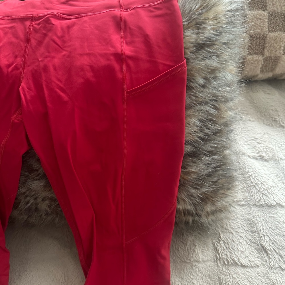 Lululemon Red Leggings